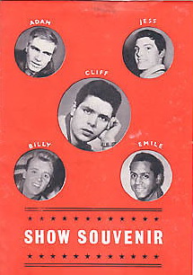 Show souvenir 1961. Full page photos and information on : EMILE FORD, ADAM FAITH, HELEN SHAPIRO, GENE VINCENT, CLIFF RICHARD, EDEN KANE, JESS CONRAD, MARK WYNTER, BILLY FURY, EVERLYS.