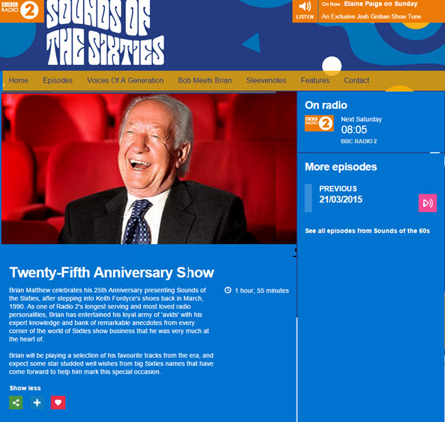 Brian Matthew Radio 2
