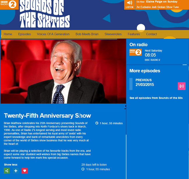 Brian Matthew Radio 2